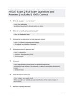 NR327 Exam 2 Full Exam Questions and Answers ( Included ) 100% Correct