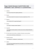 Regis: NU643 Module 8 QUESTIONS AND ANSWERS 100% VERIFIED A+ GUARANTEED