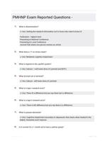 PMHNP Exam Reported Questions -