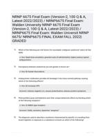 6675 Final Exam Thorough Review