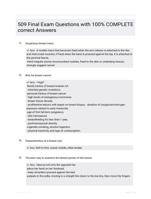 509 Final Exam Study Guide Questions with Solutions 2024