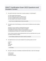 GFACT Certification Exam 2023 Questions and Answers Correct