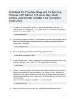 Test Bank For Pharmacology and the Nursing Process 10th Edition By Linda Lilley, Shelly Collins, Julie Snyder Chapter 1-58 |Complete Guide Newest Version 2023