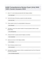 AAMI Comprehensive Review Exam (Arts) With 100% Correct Answers 2023