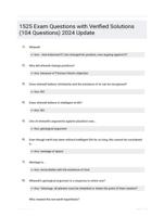 1525 Exam Questions with Verified Solutions (104 Questions) 2024 Update