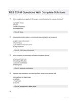 RBS EXAM Questions With Complete Solutions