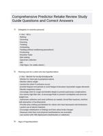 Comprehensive Predictor Retake Review Study Guide Graded A+