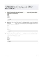 NURS 6645: Week 2 Assignment: FAMILY ASSESSMENT