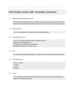 PQS Study Guide with complete solutions