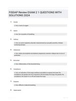 FISDAP Review EXAM 2 1 QUESTIONS WITH SOLUTIONS 2024