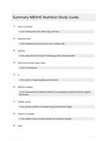 Summary NBDHE Nutrition Study Guide.