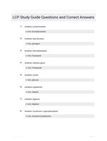 LCP  Study Guide Questions and Correct Answers