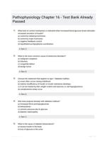 Pathophysiology Chapter 16 - Test Bank Study Guide Graded A+