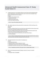 Advanced Health Assessment Quiz #1 Study Guide Rated A+