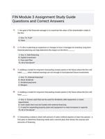 FIN Module 3 Assignment |20 Questions| With Correct Answers.