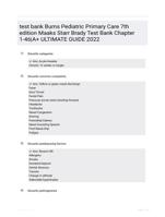 test bank Burns Pediatric Primary Care  7th edition Maaks Starr Brady Test Bank Chapter 1-46|A+ ULTIMATE GUIDE 2022