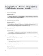 Segregated Funds & Annuities - Chapter 3 Study Guide Questions and Correct Answers