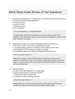 ANCC Study Guide: Review of Test Questions