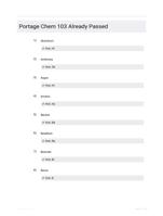 Portage Chem 103 |94 Questions| With Correct Answers.