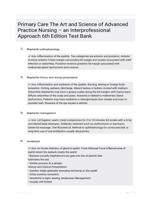 Test Bank for Primary Care Art and Science of Advanced Practice Nursing and Interprofessional Approach 6th Edition Dunphy 9781719644655 Chapter 1-88 Complete Questions and Answers