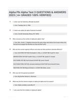 Alpha Phi Alpha Test 3 QUESTIONS & ANSWERS 2023 ( A+ GRADED 100% VERIFIED)