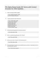 Phi Alpha Study Guide (35 Terms with Correct Answers for 2024 Update)..