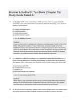 Brunner & Suddarth: Test Bank (Chapter 15) Study Guide Rated A+