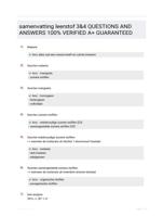 samenvatting leerstof 3&4 QUESTIONS AND ANSWERS 100% VERIFIED A+ GUARANTEED