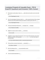 Louisiana Property and Casualty EXAM QUESTIONS (301 TERMS) WITH VERIFIED DEFINITIONS UPDATED 2024