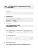 AQA GCSE Computer Science Paper 1 Study Guide Rated A+