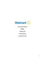 The Ethical Issues of the Walmart Company