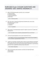 NURS 8022 Exam 3 EXAMS  QUESTIONS AND ANSWERS 100% VERIFED ANSWERS A+