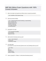 NRP 8th Edition Questions and Answers 100% Pass