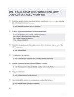 609 - FINAL EXAM 2024/ QUESTIONS WITH CORRECT DETAILED /VERIFIED