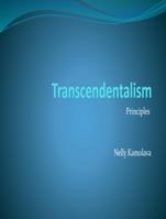 Transcendentalism and its principles