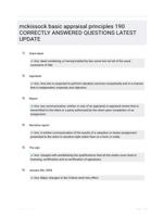 mckissock basic appraisal principles Study Guide Questions and Correct Answers