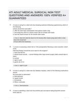 ATI ADULT MEDICAL SURGICAL NGN TEST QUESTIONS AND ANSWERS 100% VERIFIED A+ GUARANTEED