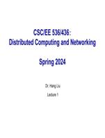 distributed computing and networking