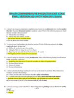 RN ATI COMPREHENSIVE PREDICTOR EXIT EXAM FINAL VERSION 2024 WITH NGN (90% Score)