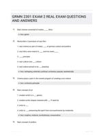 GRMN 2301 EXAM 2 REAL EXAM QUESTIONS AND ANSWERS