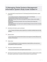 15.Managing Global Systems-Management Information System Study Guide Graded A+