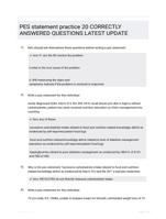 PES statement practice 20 CORRECTLY ANSWERED QUESTIONS LATEST UPDATE