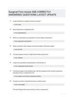 Surgical First Assist 508 CORRECTLY ANSWERED QUESTIONS LATEST UPDATE