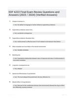 EDF 6222 Final Exam Review Questions and Answers (2023 / 2024) (Verified Answers)