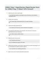 USMLE Step 1 Rapid Review (Rapid Review facts for USMLE Step 1) Rated 100% Correct!!