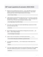 CBT exam questions & answers 2023/2024