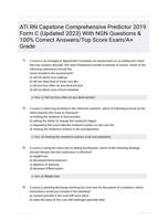 ATI Comprehensive Predictor Exam 2024 latest version Questions and Answers| Graded A+