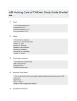 ATI Nursing Care of Children Study Guide Graded A+