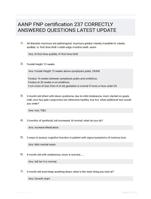 AANP FNP certification Study Guide Questions and Correct Answers