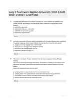 surg 2 final Exam-Walden  University 2024 EXAM WITH VERIIED  ANSWERS